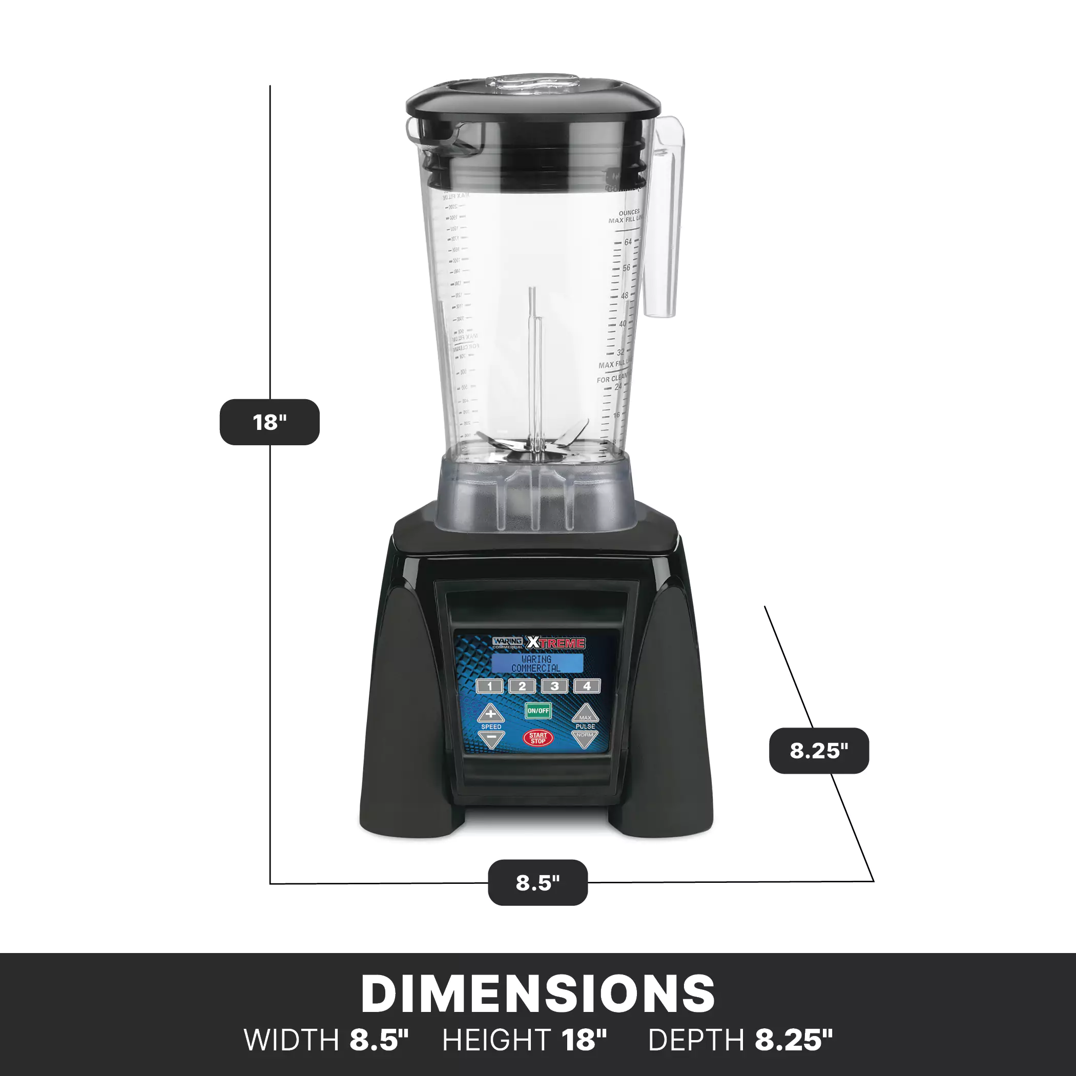Xtreme Programmable Blender with 64 oz. Copolyester Container